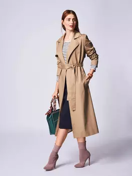 Выкройка: Тренчкот с отлетными кокетками