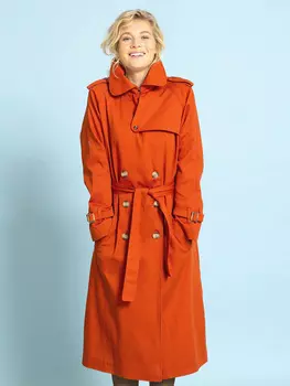 Выкройка: Тренчкот с рукавами реглан