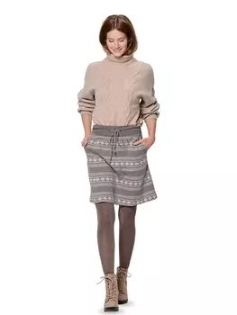 Выкройка: Трикотажная юбка на широком поясе