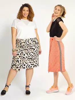 Выкройка: Трикотажная юбка с запахом