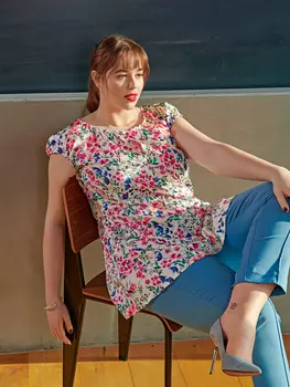 Выкройка: Туника с цельнокроеными рукавами