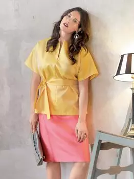 Выкройка: Туника с глубоким разрезом у горловины