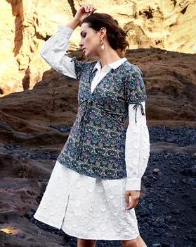 Выкройка: Туника с глубоким вырезом