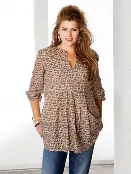 Выкройка: Туника с глубоким вырезом горловины