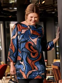 Выкройка: Туника с рукавами 7/8