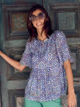 Выкройка: Туника с рукавами-крылышками