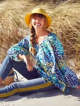 Выкройка: Туника с рукавами реглан