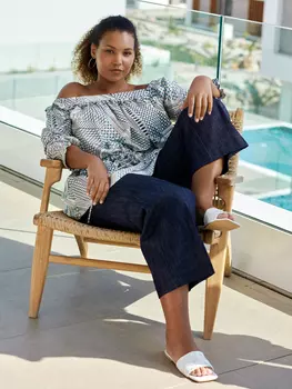 Выкройка: Туника с вырезом кармен