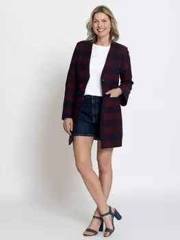 Выкройка: Удлиненный жакет без воротника