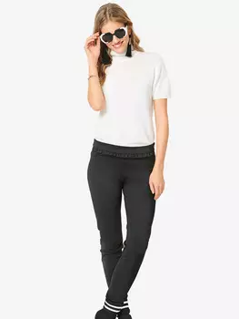 Выкройка: Узкие брюки с оборкой