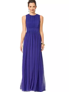 Выкройка: Вечернее платье с втачным поясом