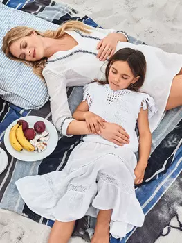 Выкройка: Вязаный топ для девочки