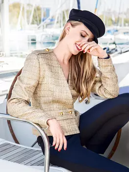 Выкройка: Жакет без воротника