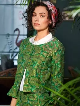 Выкройка: Жакет из жаккарда