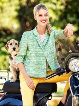 Выкройка: Жакет короткий широкого кроя