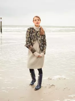 Выкройка: Жакет приталенного силуэта из жаккарда