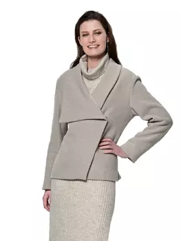 Выкройка: Жакет с асимметричным воротником