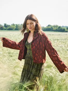 Выкройка: Жакет с цельнокроеным воротником