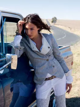 Выкройка: Жакет с цельнокроеным воротником-стойкой