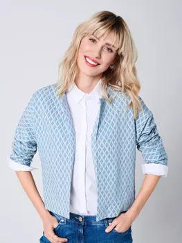 Выкройка: Жакет с цельнокроеными рукавами