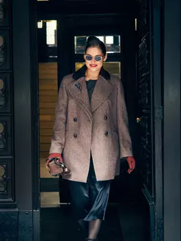 Выкройка: Жакет с двойным лацканом