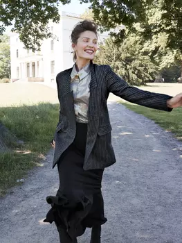 Выкройка: Жакет с имитацией лацканов