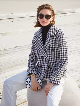 Выкройка: Жакет с необычным воротником