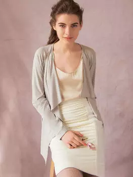 Выкройка: Жакет с ниспадающими краями полочек