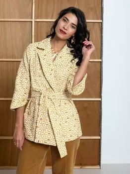 Выкройка: Жакет с отворотами на рукавах