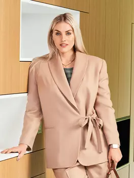 Выкройка: Жакет с шалевым воротником