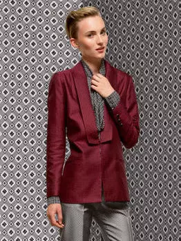 Выкройка: Жакет с шалевым воротником