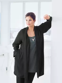 Выкройка: Жакет с широкой планкой