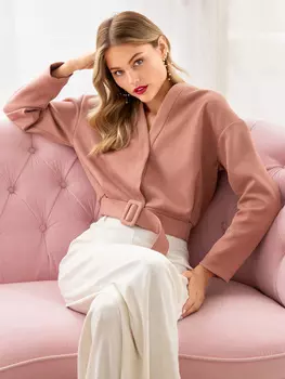 Выкройка: Жакет с V-горловиной