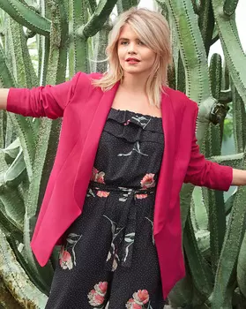 Выкройка: Жакет с воротником-шалькой