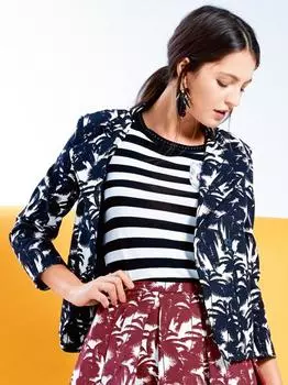 Выкройка: Жакет с воротником-стойкой