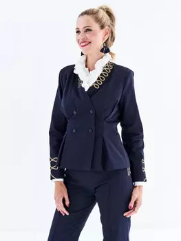 Выкройка: Жакет с воротником-стойкой