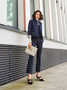 Выкройка: Жакет с воротником-стойкой