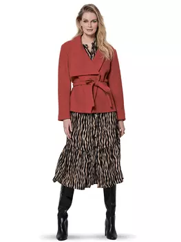 Выкройка: Жакет с завязывающимся поясом