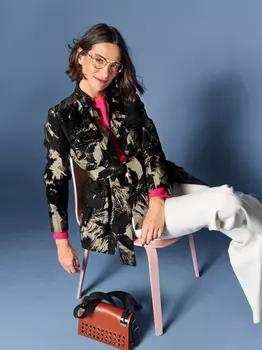 Выкройка: Жакет с завязывающимся поясом