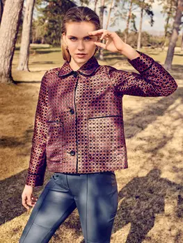 Выкройка: Жакет слегка расклешенного силуэта