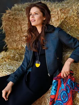 Выкройка: Жакет со съемным меховым воротником