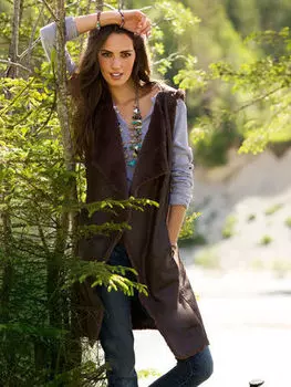 Выкройка: Жилет-дубленка из искусственной кожи