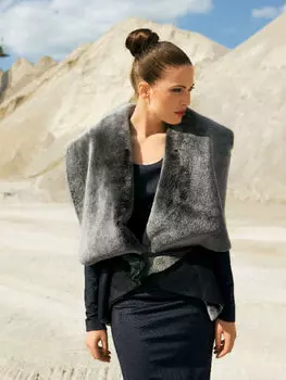 Выкройка: Жилет из натуральной овчины