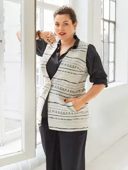 Выкройка: Жилет из жаккарда