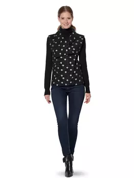 Выкройка: Жилет с асимметричным воротником