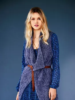 Выкройка: Жилет с драпирующимися полочками