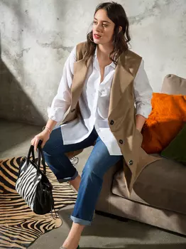 Выкройка: Жилет с лацканами