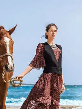 Выкройка: Жилет с прорезными карманами