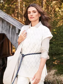 Выкройка: Жилет с разрезами по бокам