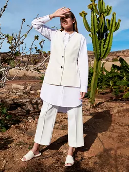 Выкройка: Жилет с разрезами по бокам